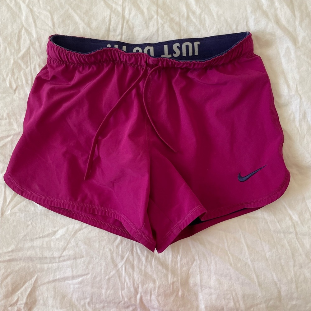 Nike pink and purple size extra small running/athletic shorts